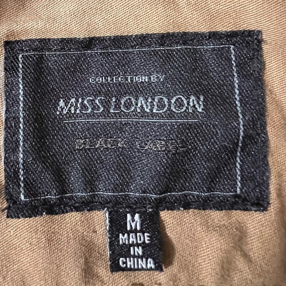 Miss‎ London Jacket Brown Size Médium - Picture 8 of 13